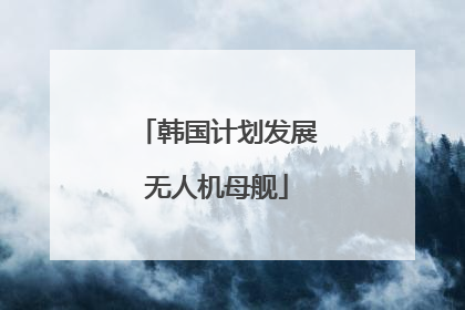 韩国计划发展无人机母舰