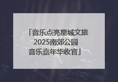 音乐点亮星城文旅 2025南郊公园音乐嘉年华收官