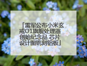 雷军公布小米玄戒O1旗舰处理器创始纪念品 芯片设计图镌刻铝板