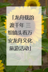 龙舟载韵渡千年 三组镜头看万安龙舟文化旅游活动