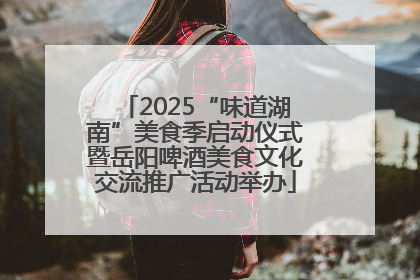 2025“味道湖南”美食季启动仪式暨岳阳啤酒美食文化交流推广活动举办