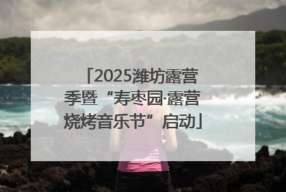 2025潍坊露营季暨“寿枣园·露营烧烤音乐节”启动