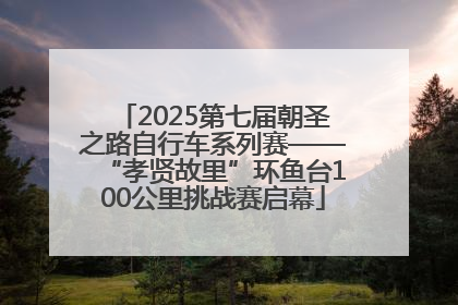 2025第七届朝圣之路自行车系列赛——“孝贤故里”环鱼台100公里挑战赛启幕