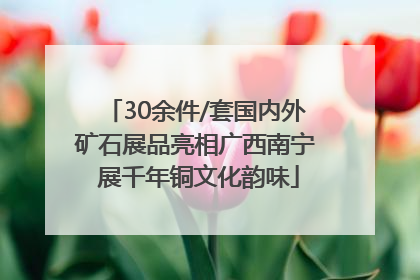 30余件/套国内外矿石展品亮相广西南宁 展千年铜文化韵味