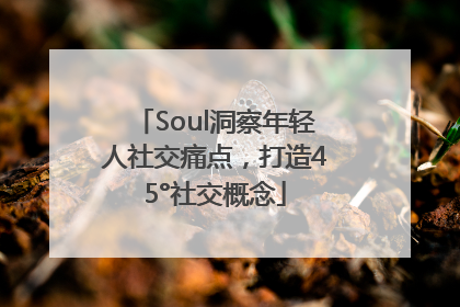 Soul洞察年轻人社交痛点，打造45°社交概念
